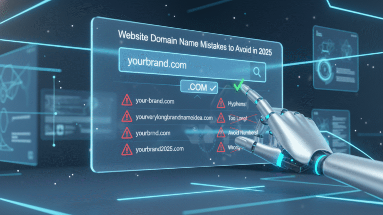 Website Domain Name Mistakes to Avoid in 2025