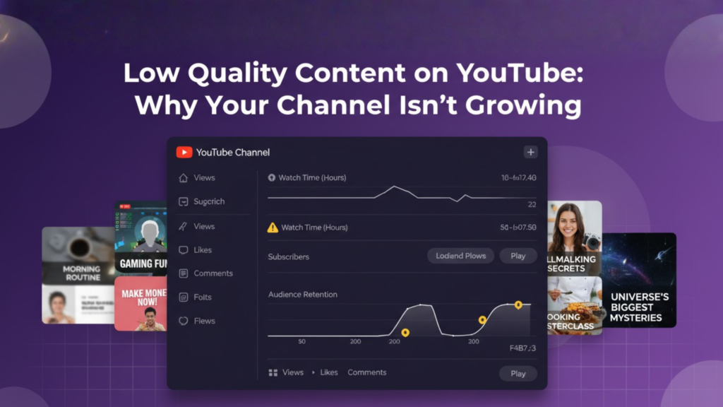 Low Quality Content on YouTube: Why Your Channel Isn’t Growing