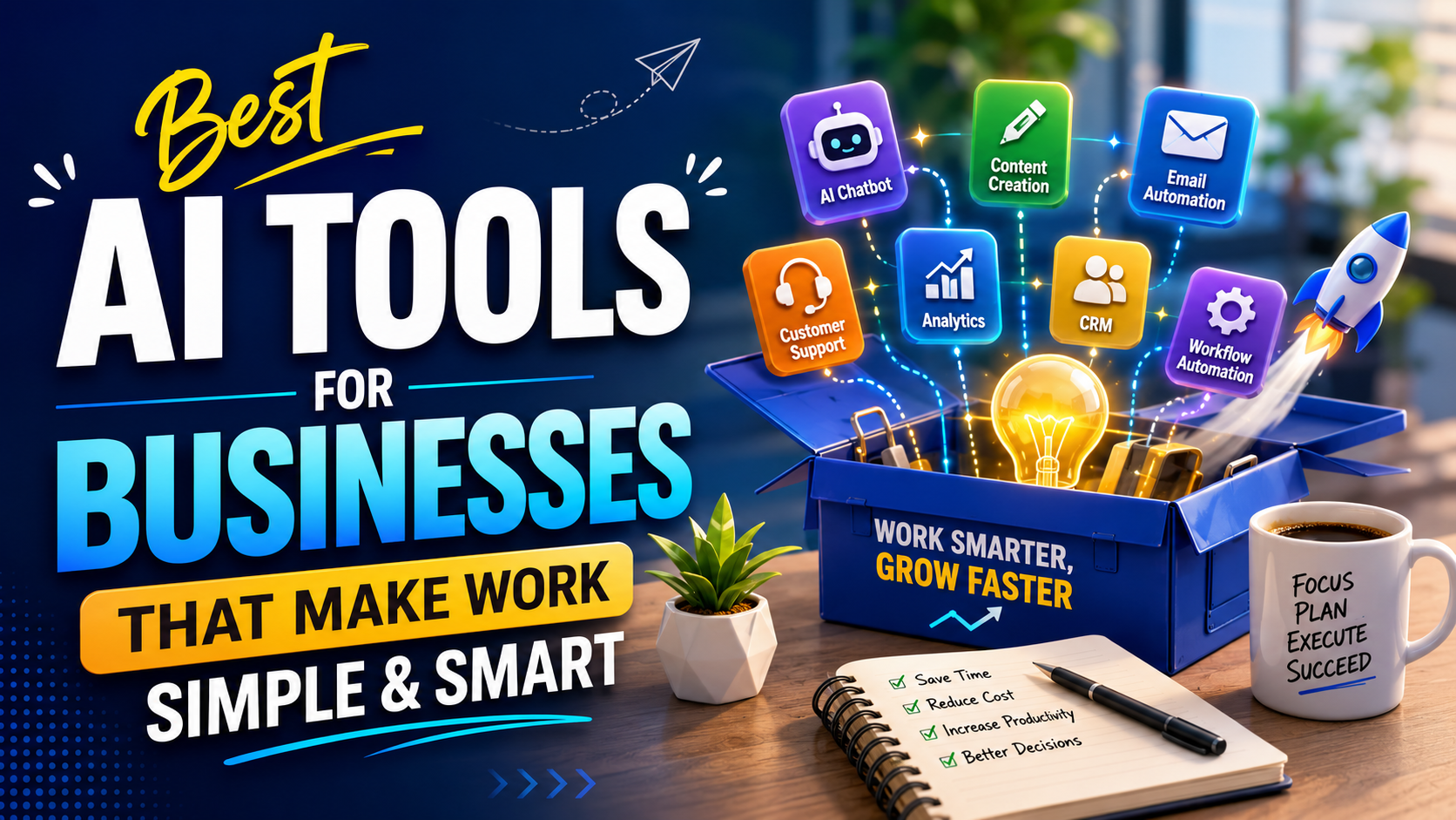 Best AI Tools for Businesses That Make Work Simple and Smart