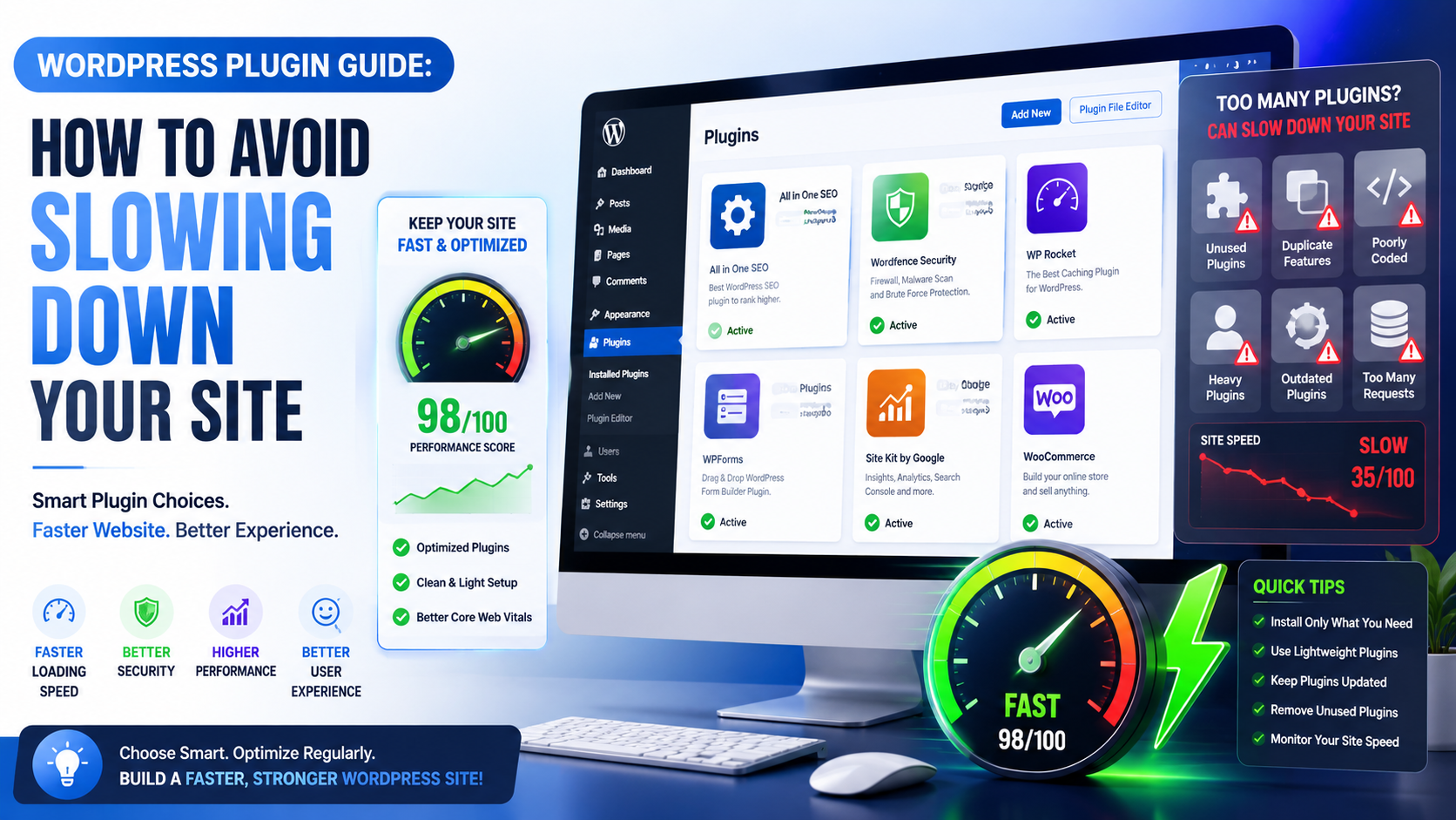 WordPress Plugin Guide: How to Avoid Slowing Down Your Site