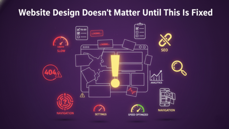 Website Design Doesn’t Matter Until This Is Fixed