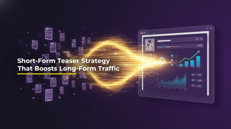 Short-Form Teaser Strategy That Boosts Long-Form Traffic