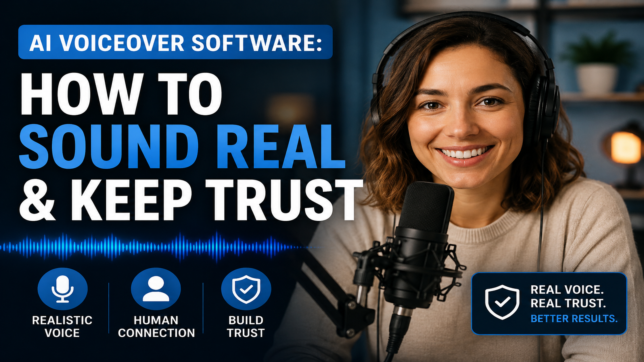 AI voiceover software: How to sound real and keep trust